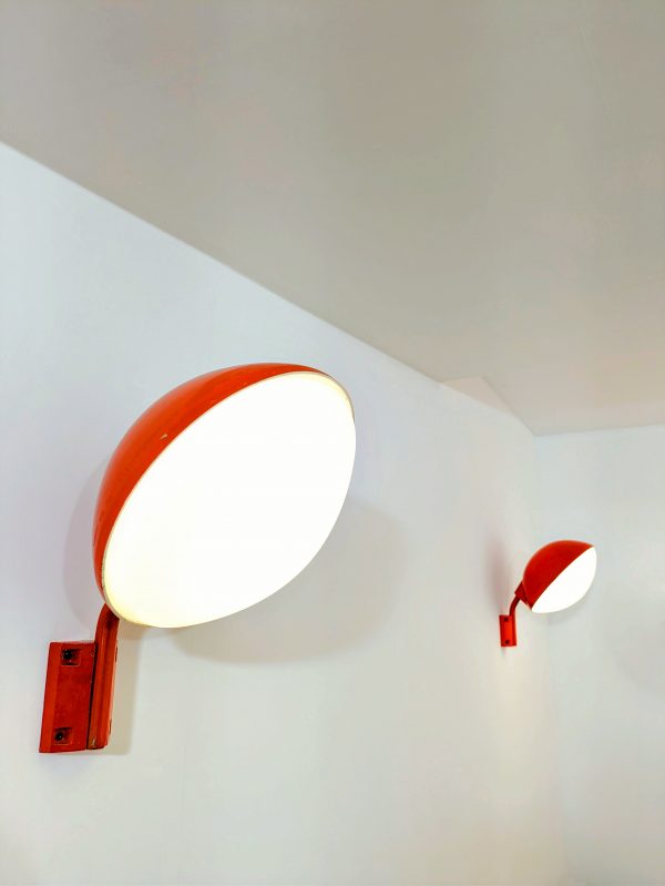 Candle vs Fontana Arte, Murano, Red outside wall light, Italy, 1980 - Image 5