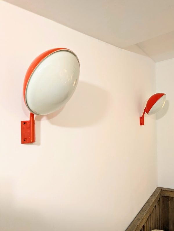 Candle vs Fontana Arte, Murano, Red outside wall light, Italy, 1980 - Image 6