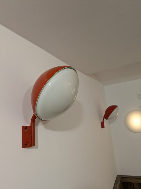 Candle vs Fontana Arte, Murano, Red outside wall light, Italy, 1980 - Image 8