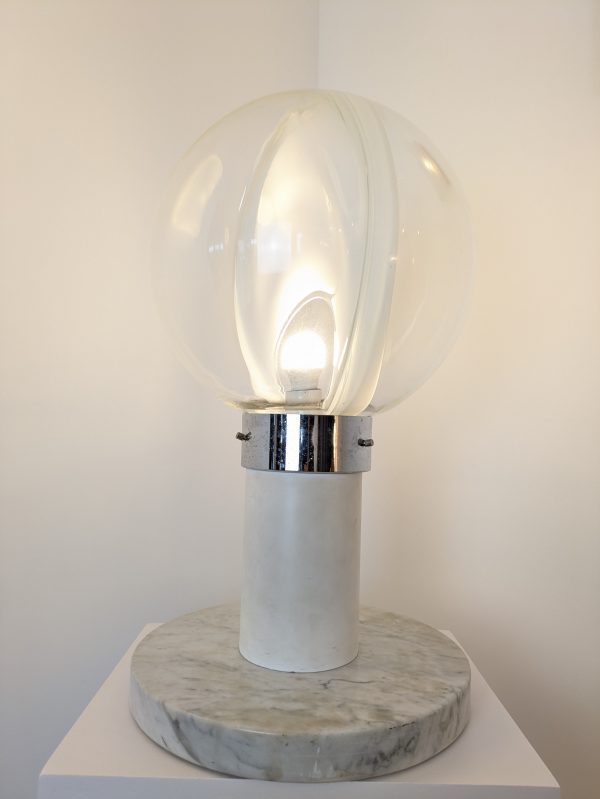 "Membrane" Murano glass table lamp by Tony Zuccheri for Venini, italy - Image 3