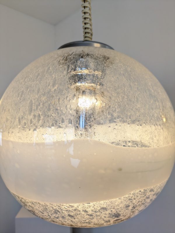 Pendant Murano Glass globe, Sothis, Ettore Fantasia, Gini Poli, 1970 - Image 6