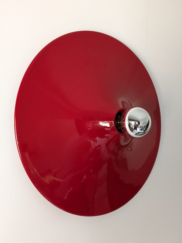 Disco Stilnovo Red Wall light Gianluigi Gorgoni Italy, 1970 - Image 6