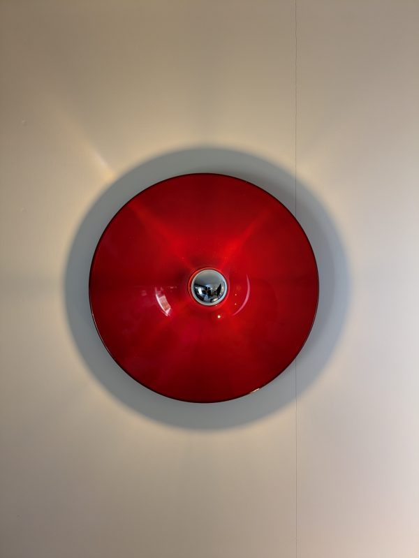 Disco Stilnovo Red Wall light Gianluigi Gorgoni Italy, 1970 - Image 2