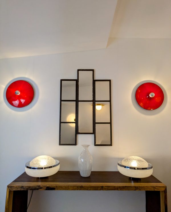 Disco Stilnovo Red Wall light Gianluigi Gorgoni Italy, 1970 - Image 16