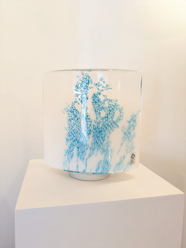 Pair of Blue Idra table lamps, Rosanna Toso, Leucos, Murano blown glass, Italy, 1982 - Image 5