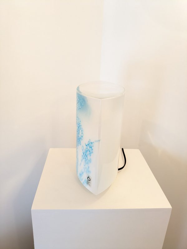 Pair of Blue Idra table lamps, Rosanna Toso, Leucos, Murano blown glass, Italy, 1982 - Image 4