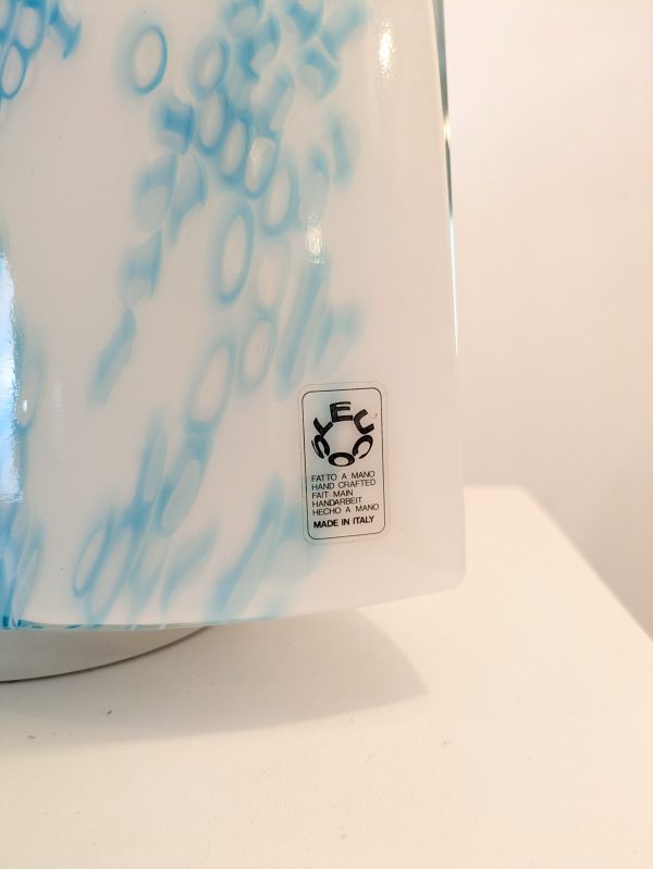 Pair of Blue Idra table lamps, Rosanna Toso, Leucos, Murano blown glass, Italy, 1982 - Image 3