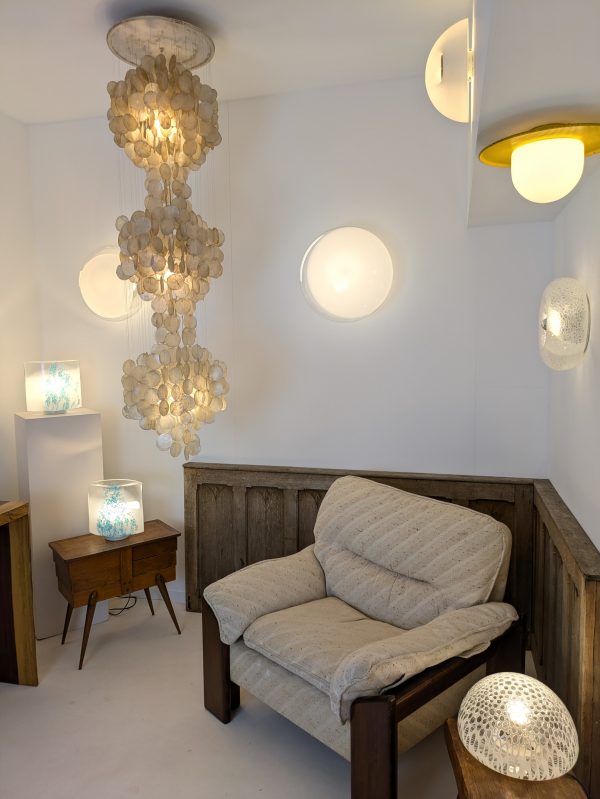 Pair of Blue Idra table lamps, Rosanna Toso, Leucos, Murano blown glass, Italy, 1982 - Image 10