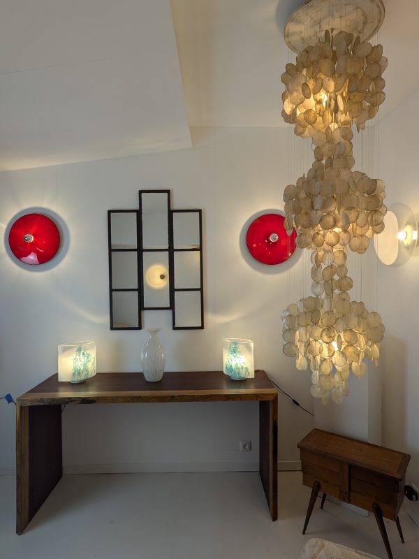 Pair of Blue Idra table lamps, Rosanna Toso, Leucos, Murano blown glass, Italy, 1982 - Image 11